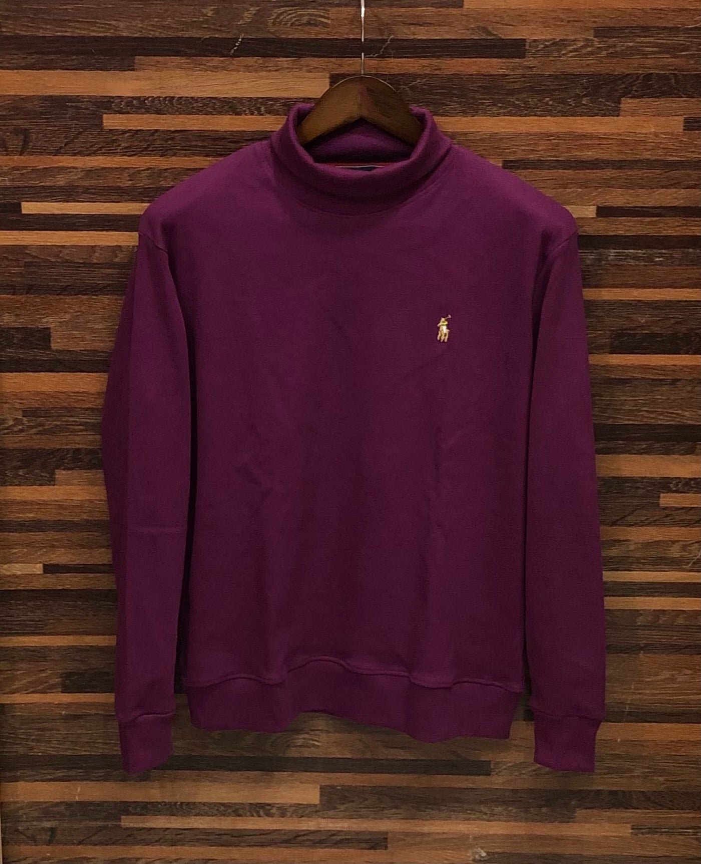 Luxury Winterwear High-GSM Turtleneck Burgendy