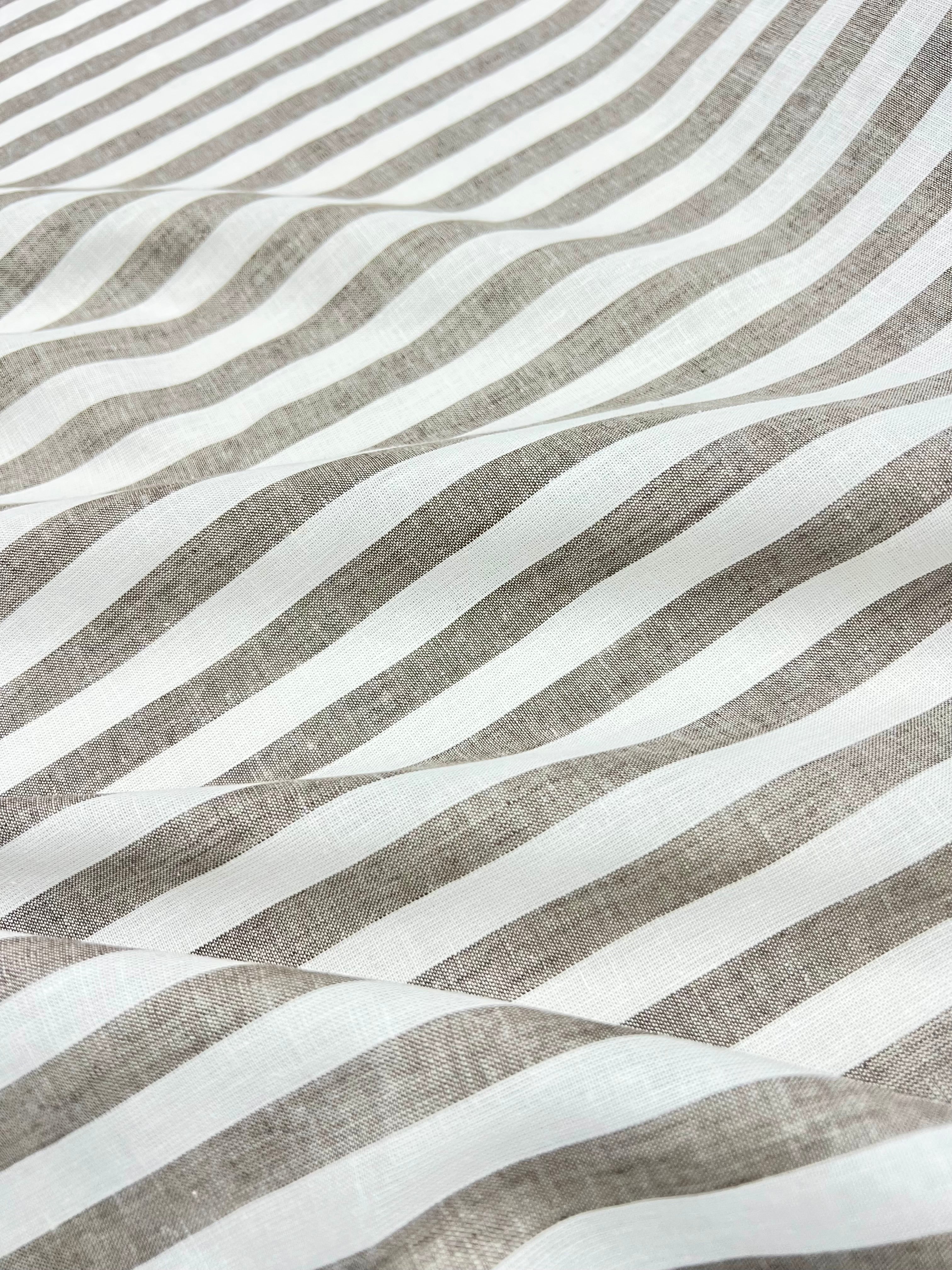 Beige with White strip (remi cotton)