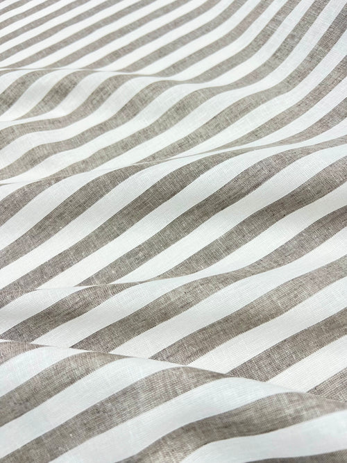 Beige with White strip (remi cotton)