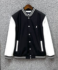 Classic Varsity Jacket with Luxury Finish Black