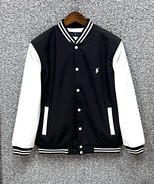 Classic Varsity Jacket with Luxury Finish Black | Shirtology Bangladesh