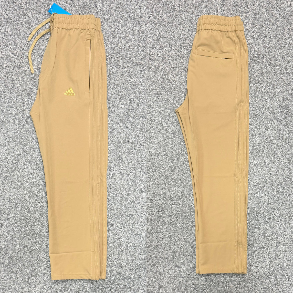 Premium Matching Three Stripe Full Athletic Track Pant Golden ADTKPT