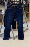 Deep Blue 5 Pocket Mid-Rise Slim Straight Fit Stretch Jeans RJ6384