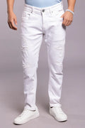 White 5 Pocket Low-Rise Ankle Length Jeans RJ5994A | Denim pant | Shirtology Bangladesh