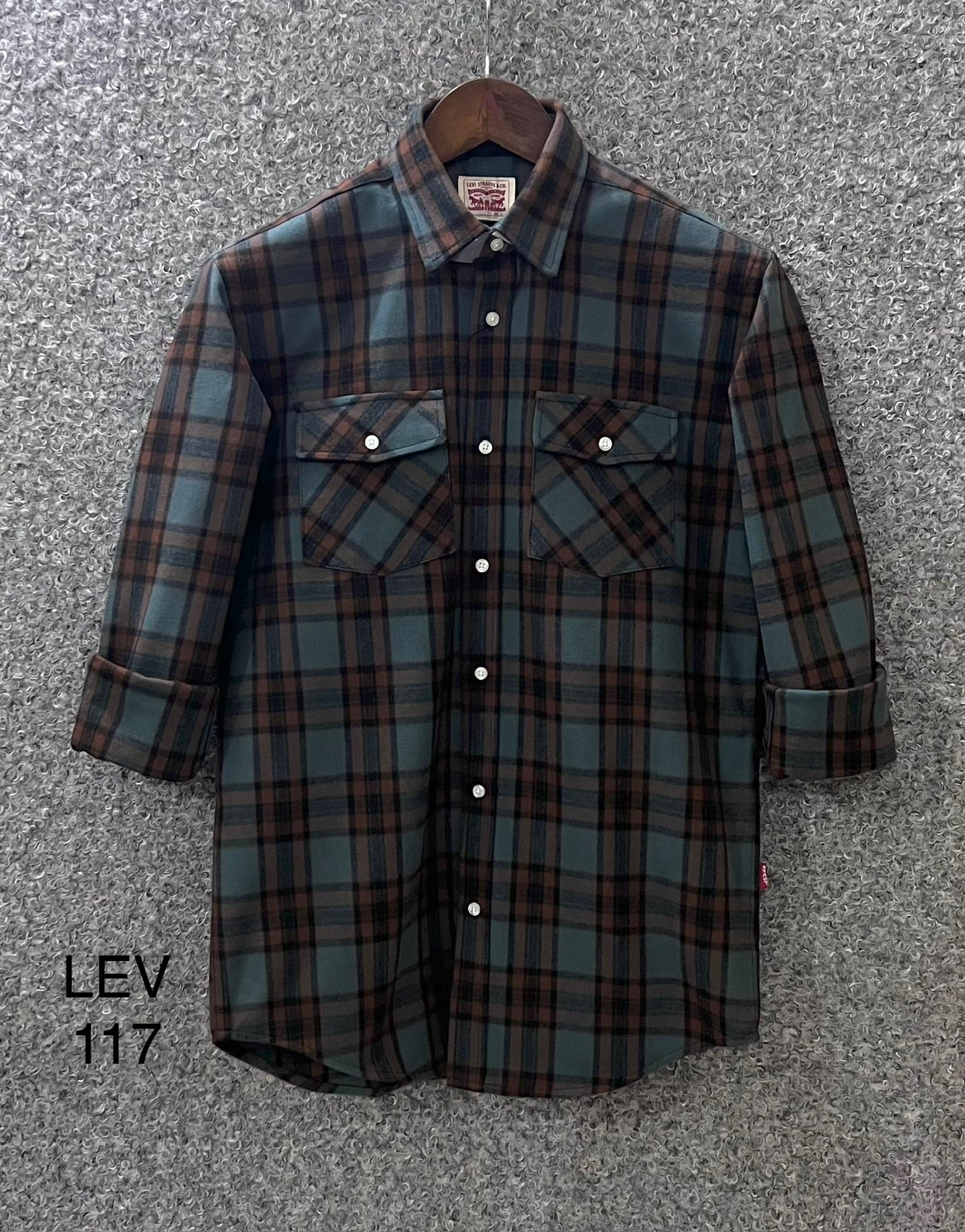 Premium Double Pocket Check Shirt LVCD 117