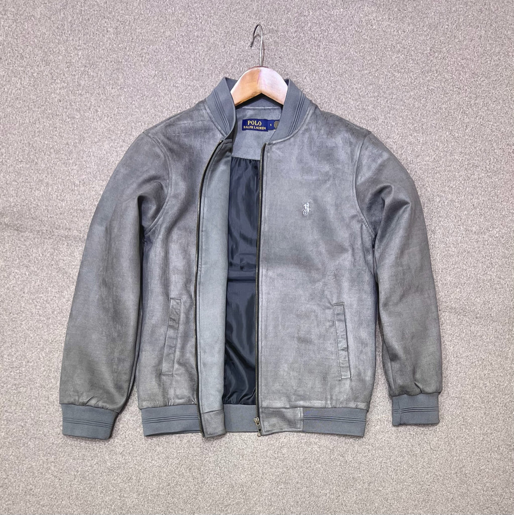 Premium Soft-Touch Suede Finish Jacket Ash