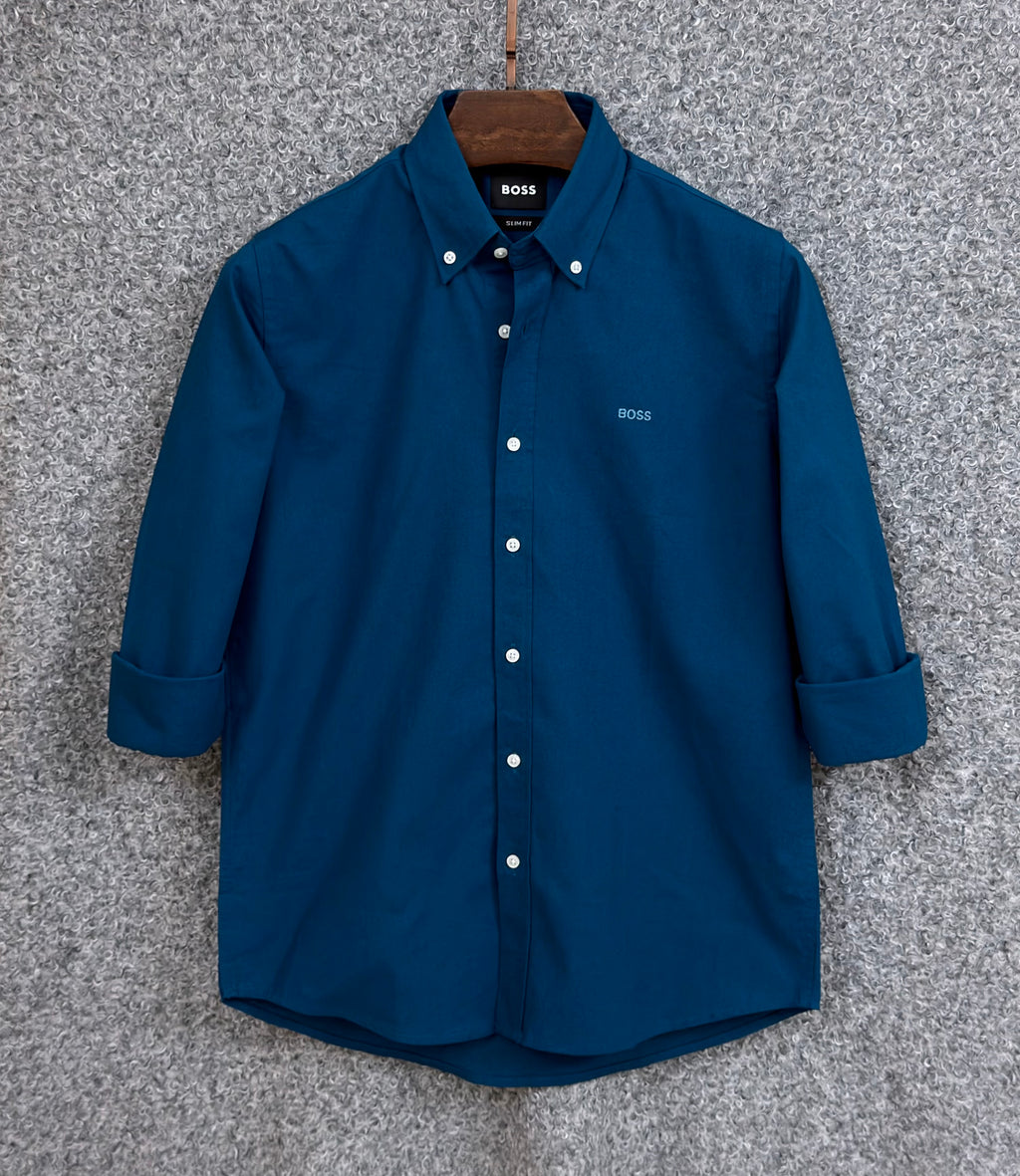 Premium Solid Oxford Cotton Shirt HBS Pattrol 150