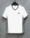 premium side panel stripe jersey tshirt ADSP White | Shirtology Bangladesh