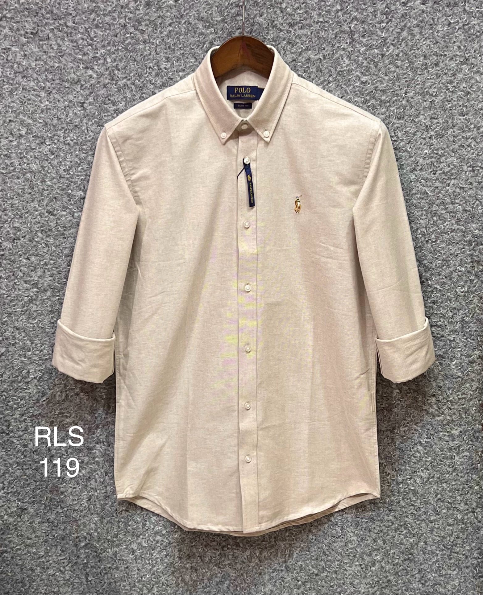 Premium Solid Oxford Cotton Shirt RLS Biscuit 119 | Solid Shirt | Shirtology Bangladesh