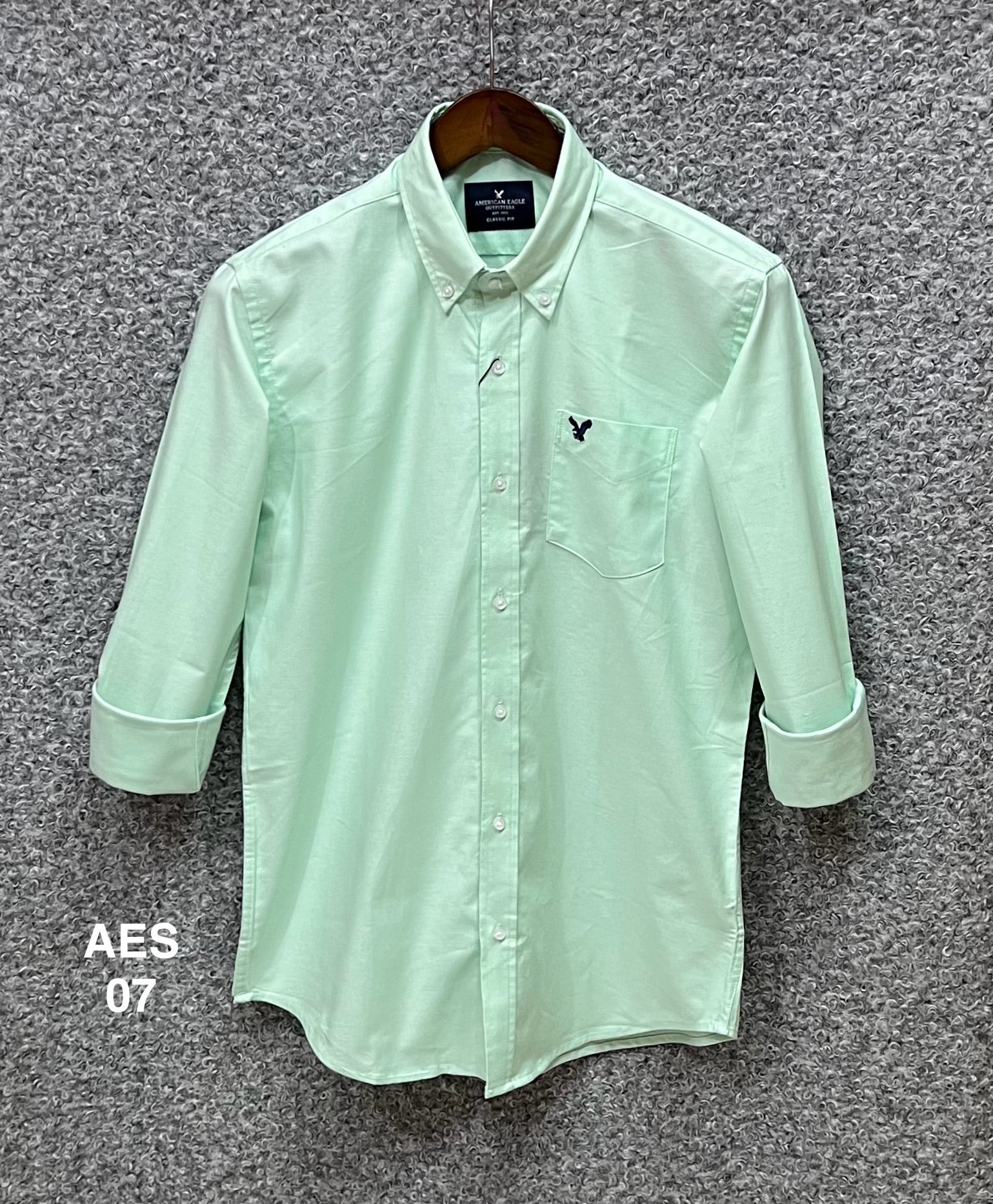 Premium Solid Oxford Cotton Shirt AES pest 07 | Solid Shirt | Shirtology Bangladesh