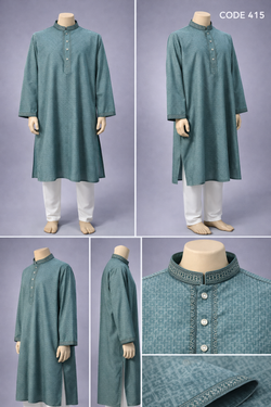 Luxury embroidery Panjabi with premium finish 415