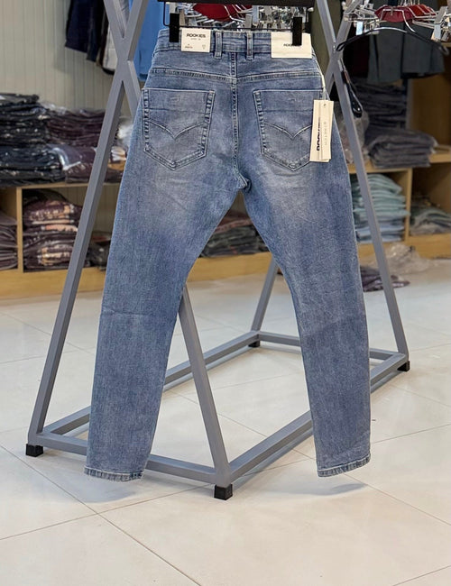 Dusty sky 5 Pocket Low-Rise Ankle Length Stretch Jeans RJ6401 | Denim pant | Shirtology Bangladesh