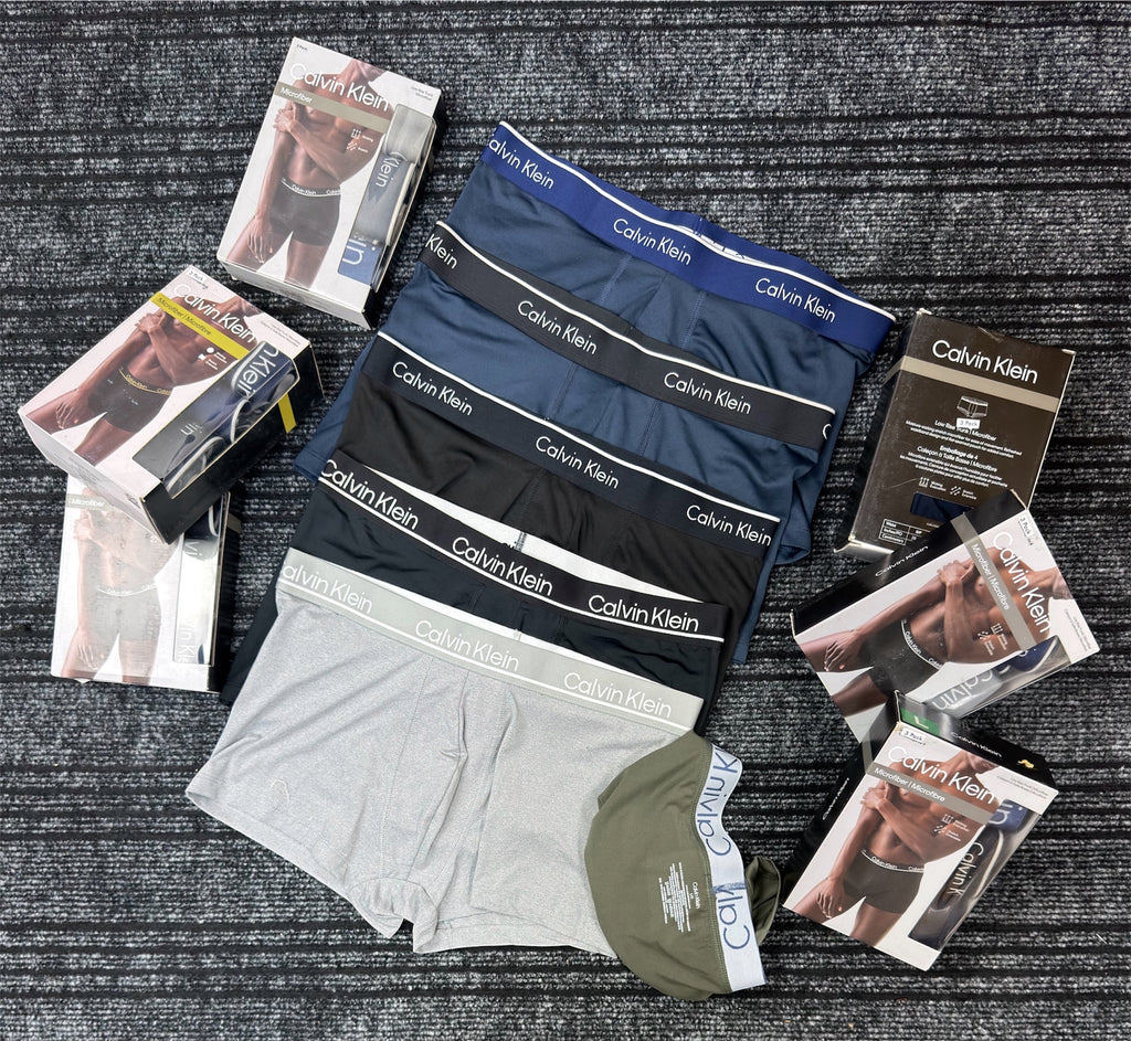 Men's 3-Pack Microfiber Stretch Boxer Briefs – Moisture Wicking