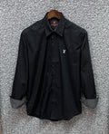 Luxury Solid Shirt LVS oxford black