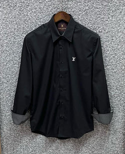 Luxury Solid Shirt LVS oxford black | Shirtology Bangladesh