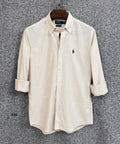 Luxury Linen Blend Solid Shirt with Cane Collar RLS 310