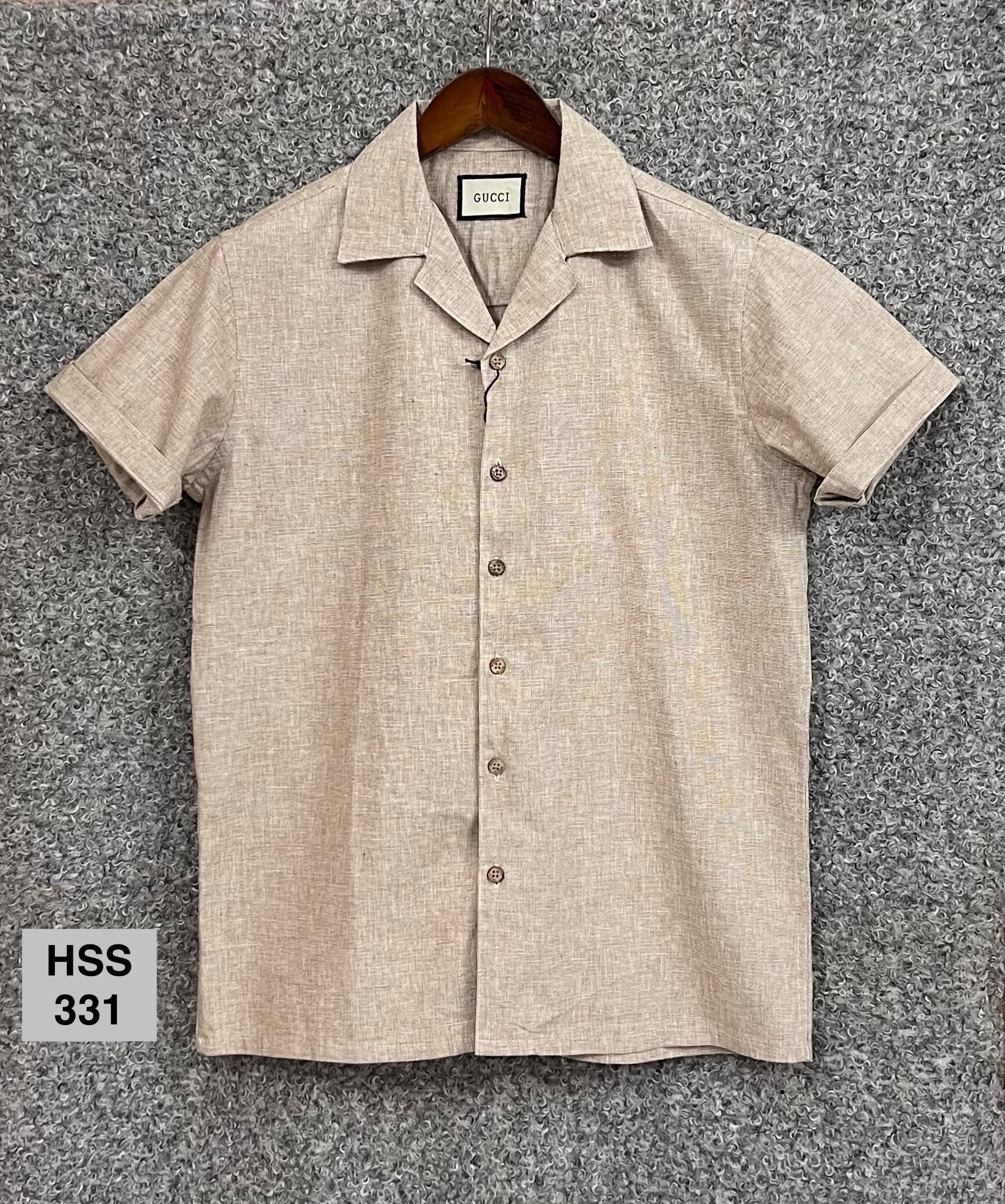 Premium Classic Cuban Collar Stripe Shirt GCST 331
