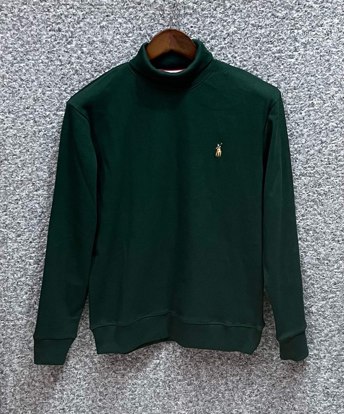 Luxury Winterwear High-GSM Turtleneck Geen 01