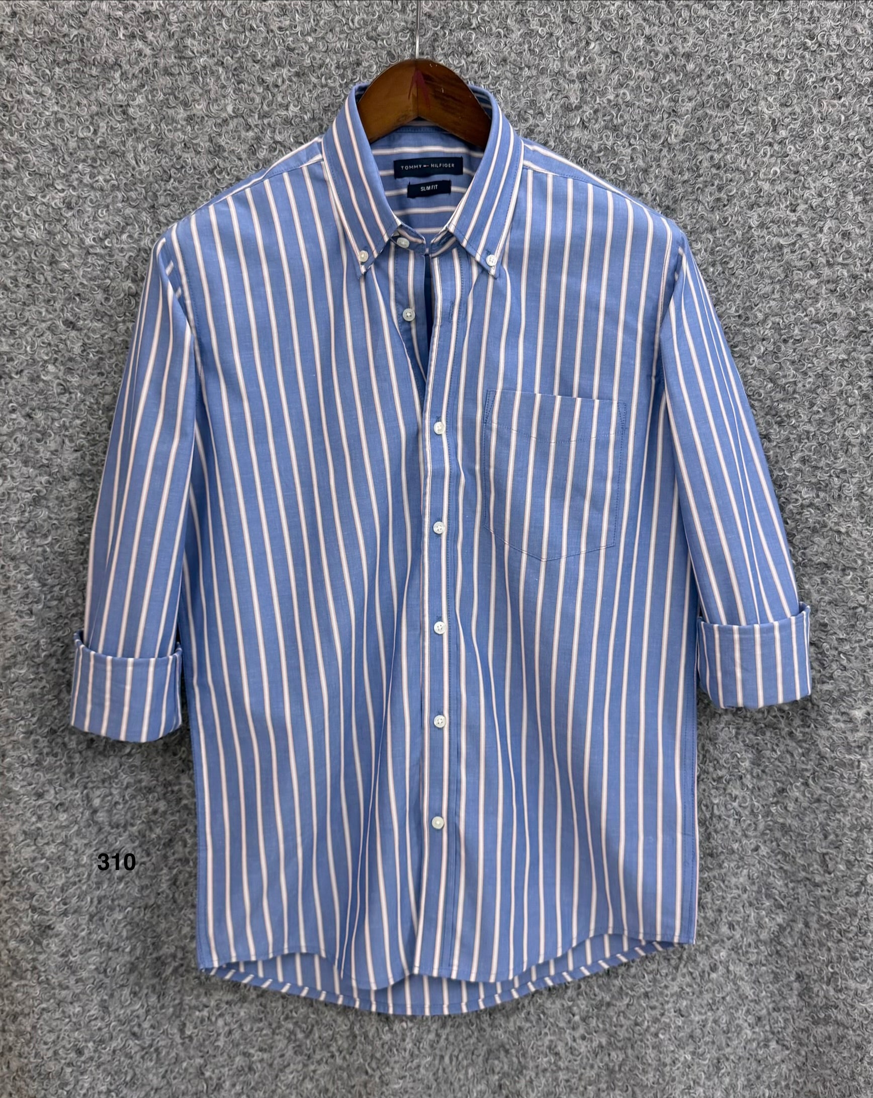 Premium Stripe Full Sleeve Shirt With Pocket | Stripe Shirt | Shirtology Bangladesh