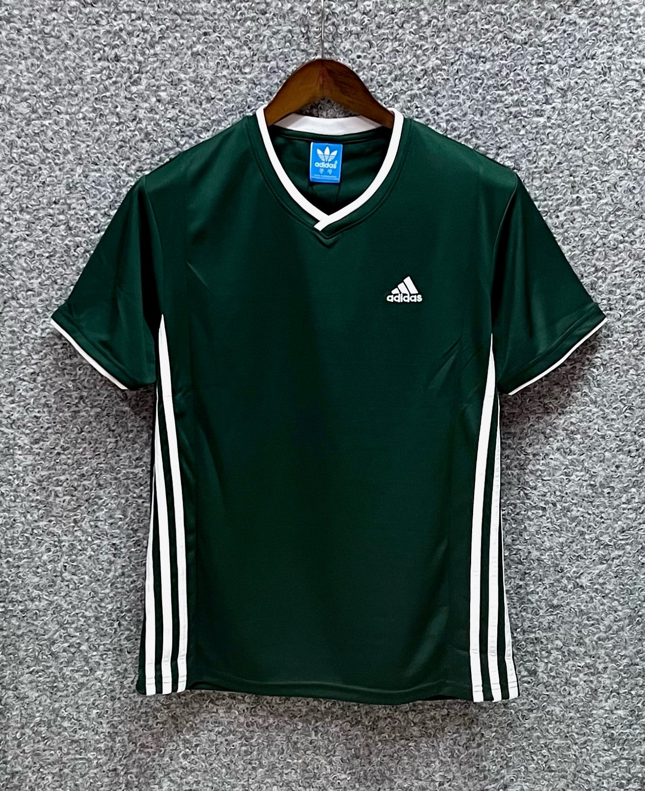 premium side panel stripe jersey tshirt ADSP Green