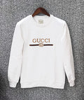 Premium Embroidered Sweatshirt GC White