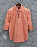 Premium Solid Oxford Cotton Shirt RLS Orange 26 | Solid Shirt | Shirtology Bangladesh
