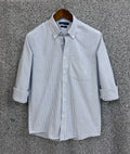 Premium Stripe Full Sleeve Shirt With Pocket | Stripe Shirt | Shirtology Bangladesh