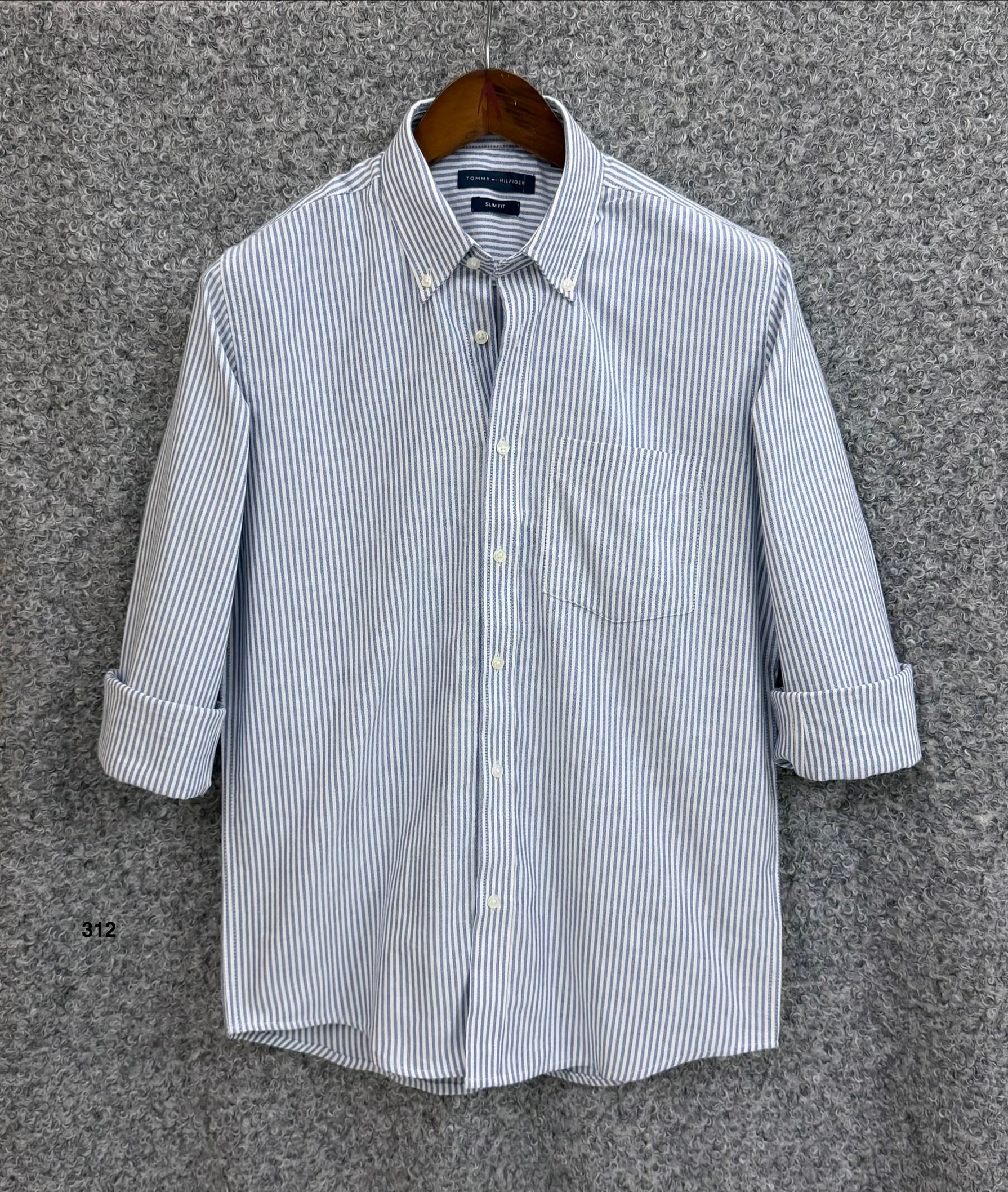 Premium Stripe Full Sleeve Shirt With Pocket | Stripe Shirt | Shirtology Bangladesh
