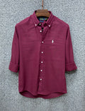 Luxury Linen Blend Solid Shirt with Cane Collar RLS 315