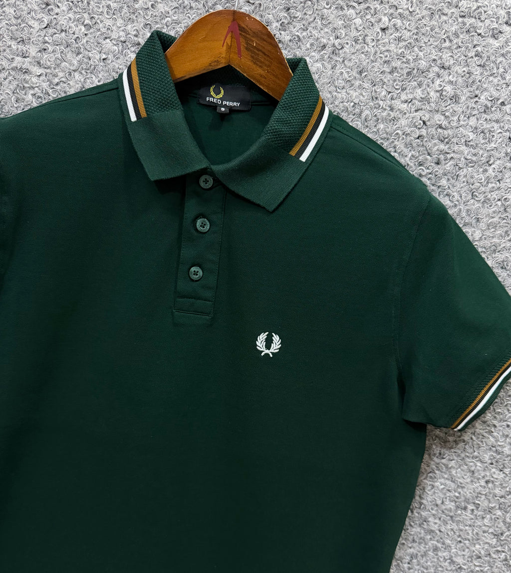 Premium Ultra Heavyweight Luxury Finish Polo Tshirt FPPL Green