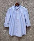 Premium Solid Oxford Cotton Shirt Sky | Solid Shirt | Shirtology Bangladesh