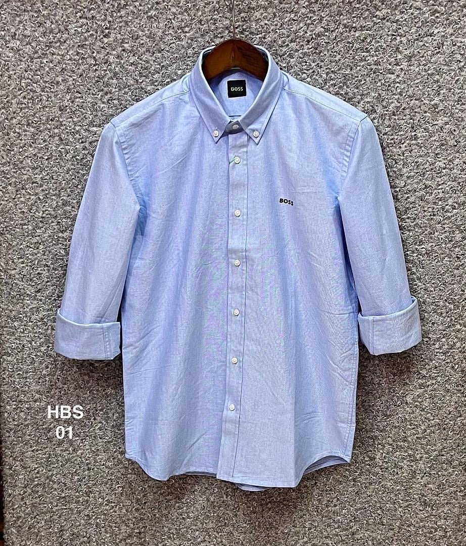 Premium Solid Oxford Cotton Shirt Sky | Solid Shirt | Shirtology Bangladesh