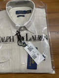 Luxury Linen Blend Solid Shirt with Cane Collar RLS 310