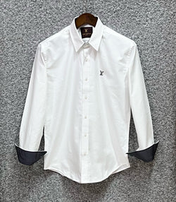 Luxury Solid Shirt LVS Oxford White | Shirtology Bangladesh