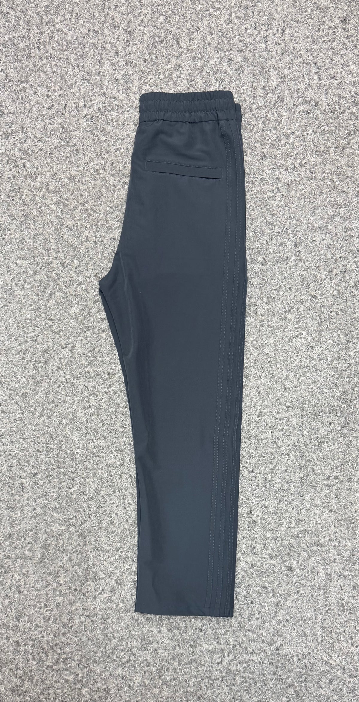Premium Matching Three Stripe Full Athletic Track Pant Ash ADTKPT