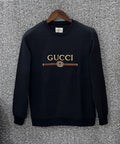 Premium Embroidered Sweatshirt GC Black