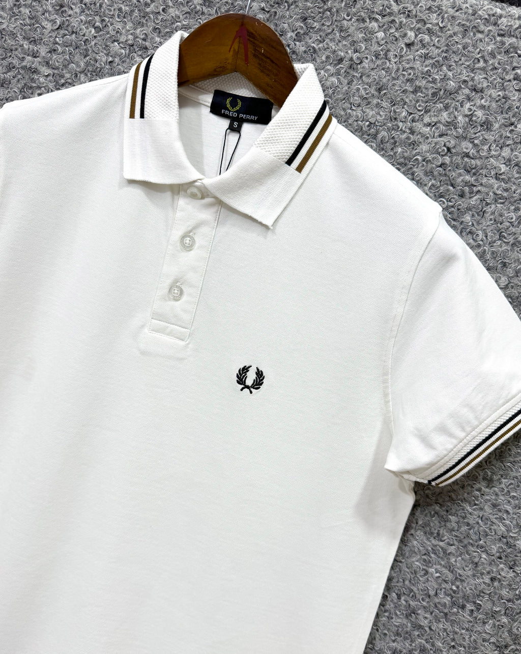 Premium Ultra Heavyweight Luxury Finish Polo Tshirt FPPL White