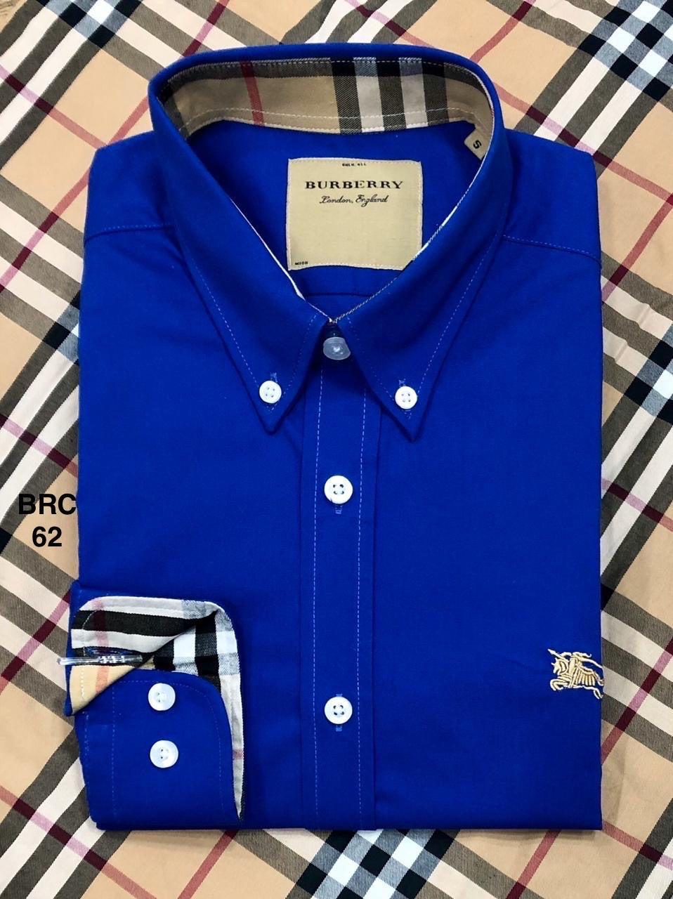 Signature Solid Shirt BRS down button royal blue 62 | Shirtology Bangladesh
