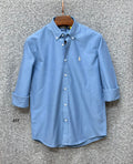 Premium Solid Logo Oxford Cotton Shirt RLS 217
