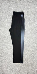 Performance Three-Stripe Full Baggy Style Track Pants Black &Ash