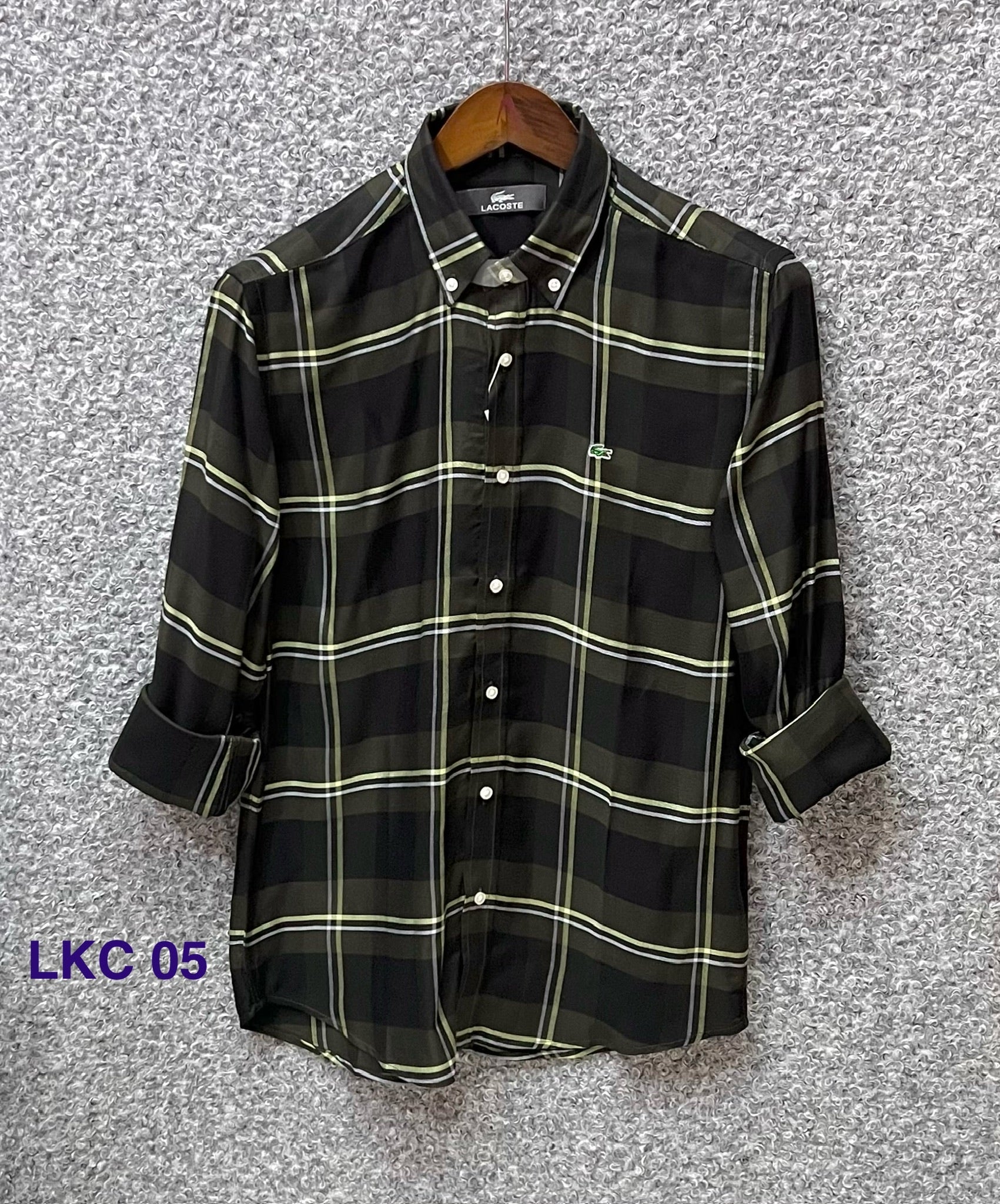 Premium Lacoste Check Shirt | Solid Shirt | Shirtology Bangladesh