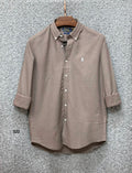 Luxury Linen Blend Solid Shirt with Cane Collar RLS 322