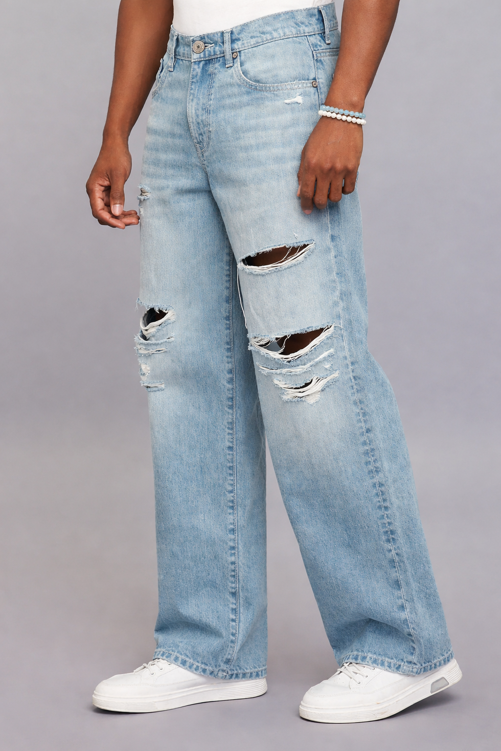 Extra Loose Fit Jeans - Light Blue