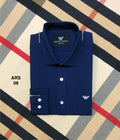 Iconic Solid Shirt ARMS Formal collar Navy 08 | Shirtology Bangladesh