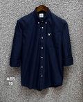 Premium Solid Oxford Cotton Shirt Navy | Solid Shirt | Shirtology Bangladesh