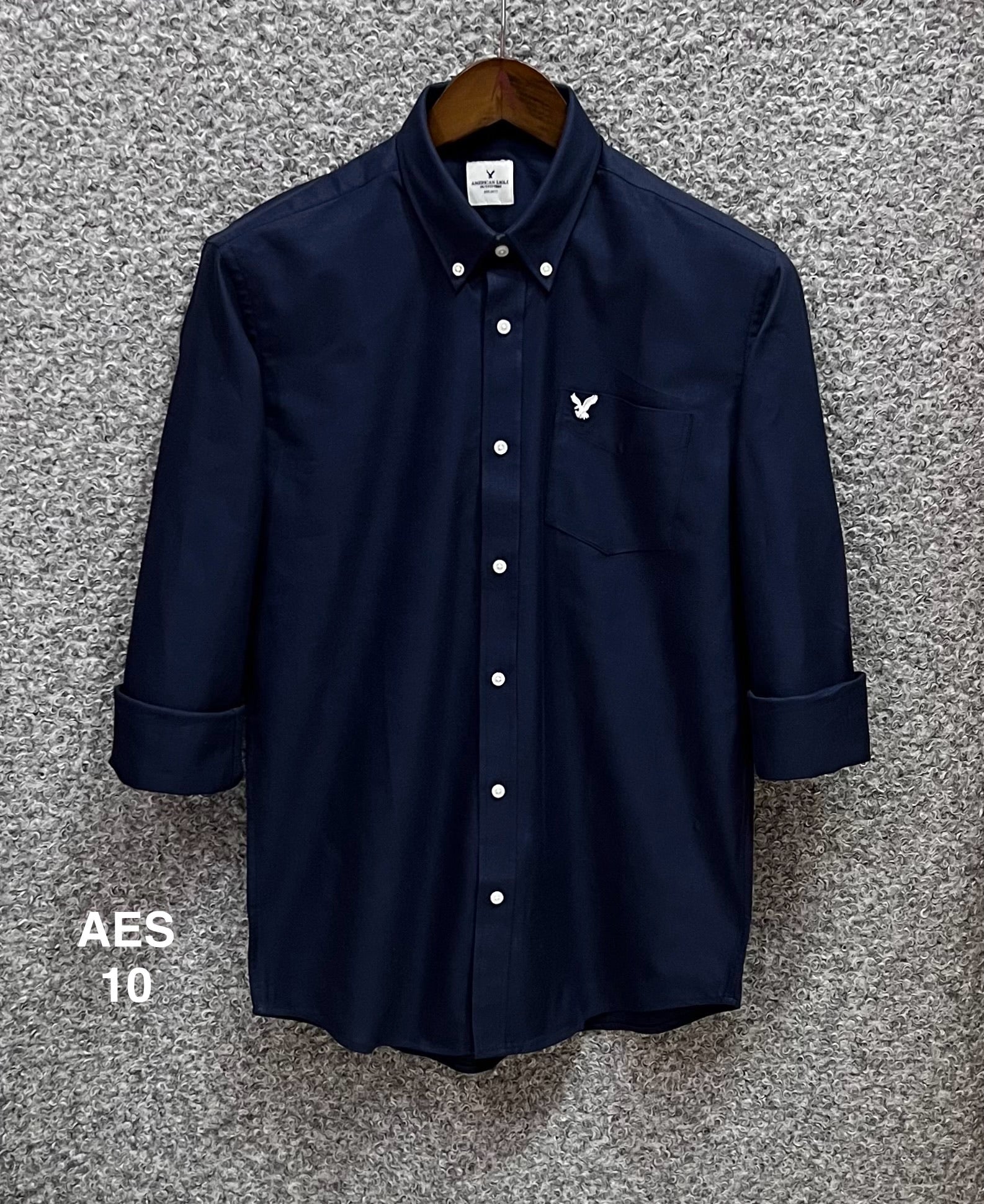 Premium Solid Oxford Cotton Shirt Navy | Solid Shirt | Shirtology Bangladesh