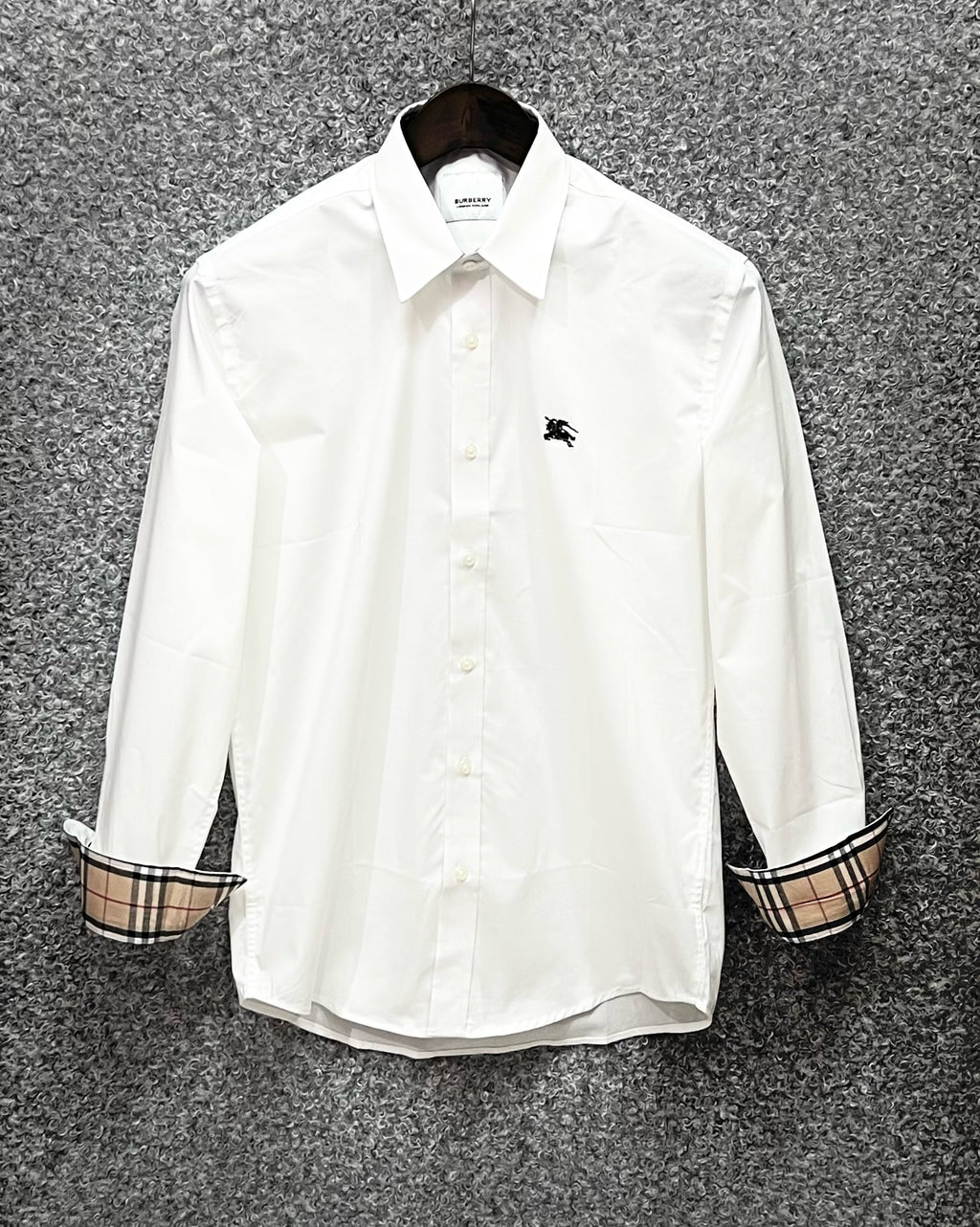 Signature Solid Shirt BRS matching logo 07 white | Shirtology Bangladesh