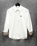 Signature Solid Shirt BRS matching logo 07 white | Shirtology Bangladesh