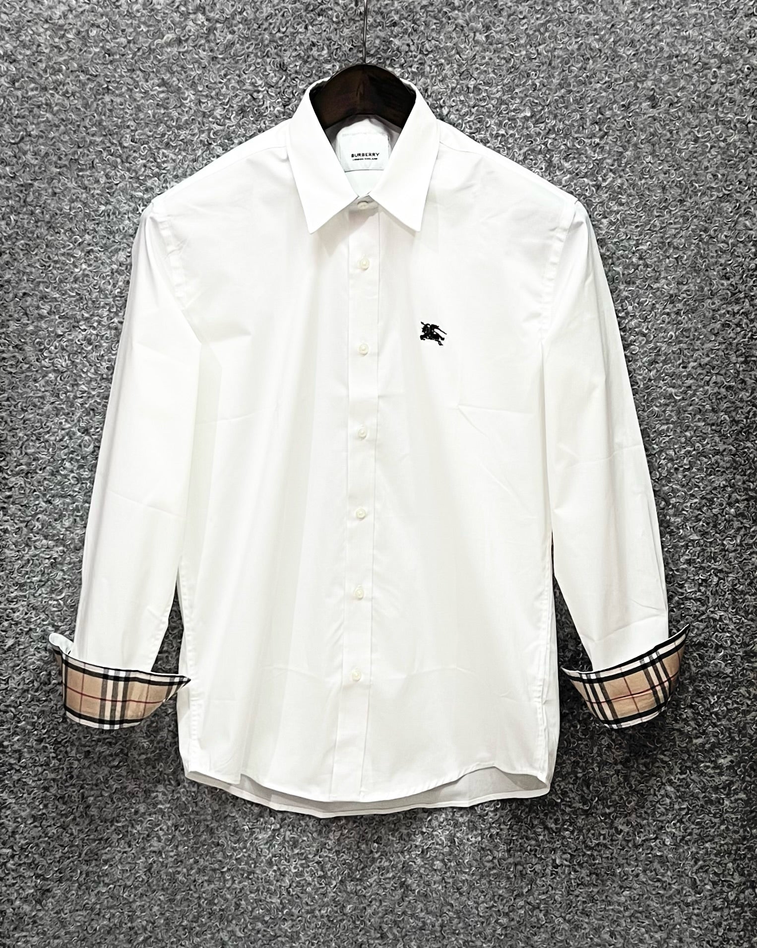 Signature Solid Shirt BRS matching logo 07 white | Shirtology Bangladesh