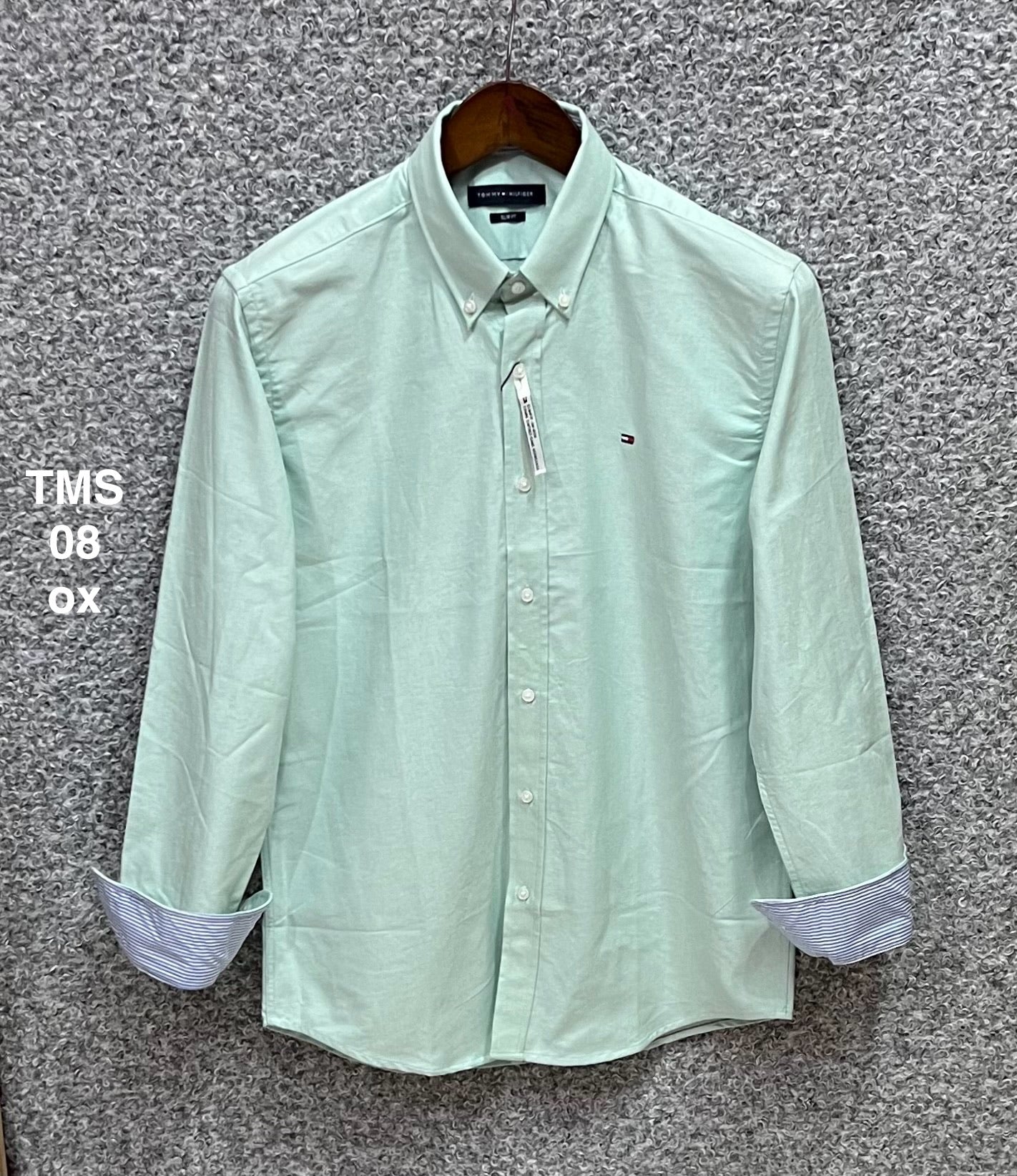 TMS Signature Solid Cotton Shirt oxford sea green | Solid Shirt | Shirtology Bangladesh